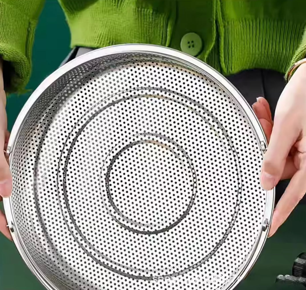 Stainless Steel Food Steamer With Handle, Multifunctional Fruit Washing Strainer With Detachable Stand, Pressure Cooker Steamer Basket, Reusable Kitchen Accessories Stainless Steel Food Steamer With Handle, Multifunctional Fruit Washing Strainer With Detachable Stand, Pressure Cooker Steamer Basket, Reusable Kitchen Accessories